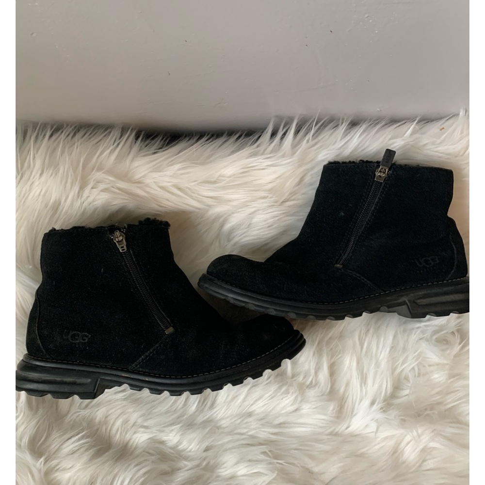 UGG Black Zipper Ankle Boot